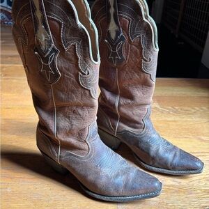 J.B. Dillon Genuine Leather Cowboy Boots